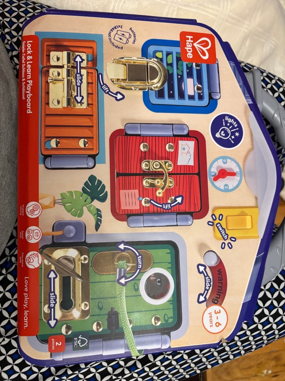 Kids Lock & Learn Playboard - Multicolor